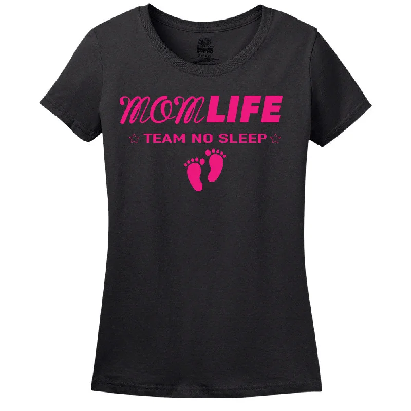 Mom Life - Team No Sleep - Women's T-Shirt Chenille Blend Fleece Blend Nylon Blend