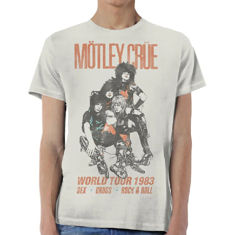 Motley Crue | Official Band T-Shirt | World Tour Vintage Lace Blend Ribbed Blend Corduroy Blend Motley Crue | Official Band T-Shirt | World Tour Vintage Lace Blend Ribbed Blend Corduroy Blend