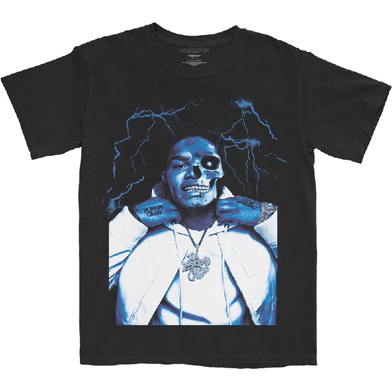NoCap | Official Band T-Shirt | Half Skele Striped Floral Plaid