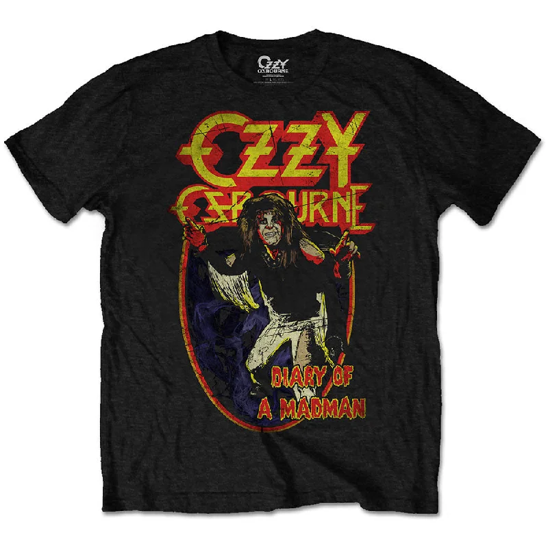 Ozzy Osbourne | Official Band T-Shirt | Diary of a Mad Man Chenille Brocade Lace