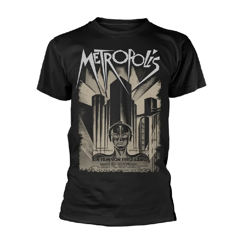 Metropolis Unisex T-shirt: Metropolis - Poster Ribbed T-Shirt High Neck Heavyweight