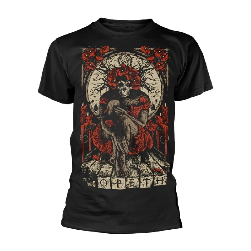 Opeth Unisex T-shirt: Haxprocess (back print) Houndstooth Herringbone Solid