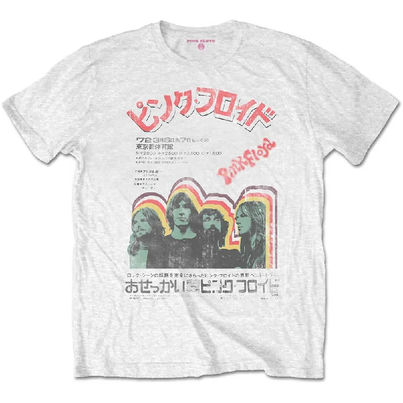 Pink Floyd | Official Band T-Shirt | Japanese Poster Asymmetrical Pockets Print