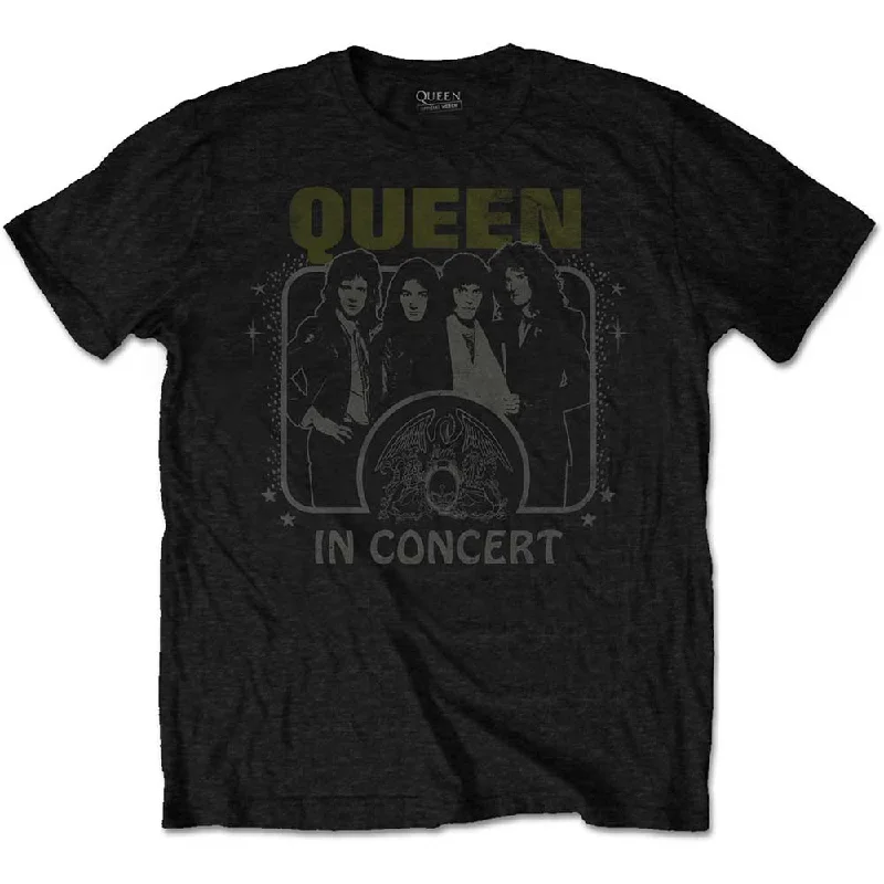 Queen | Official Band T-Shirt | In Concert Anti-Shrink Durable Soft