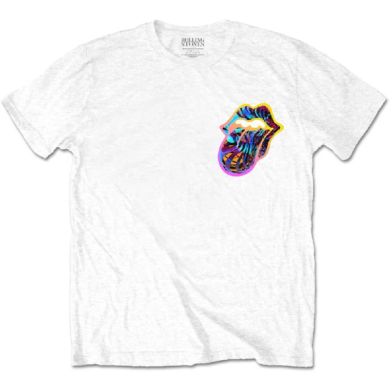 The Rolling Stones | Official Band T-Shirt | Sixty Gradient Text (back print) Thin T-Shirt Open Front Quick Dry The Rolling Stones | Official Band T-Shirt | Sixty Gradient Text (back print) Thin T-Shirt Open Front Quick Dry