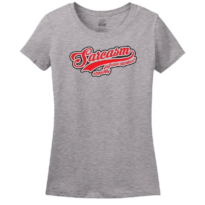 Sarcasm Defense Against Stupidity Women's T-Shirt Mesh Fabric Canvas Fabric Denim Fabric Sarcasm Defense Against Stupidity Women's T-Shirt Mesh Fabric Canvas Fabric Denim Fabric
