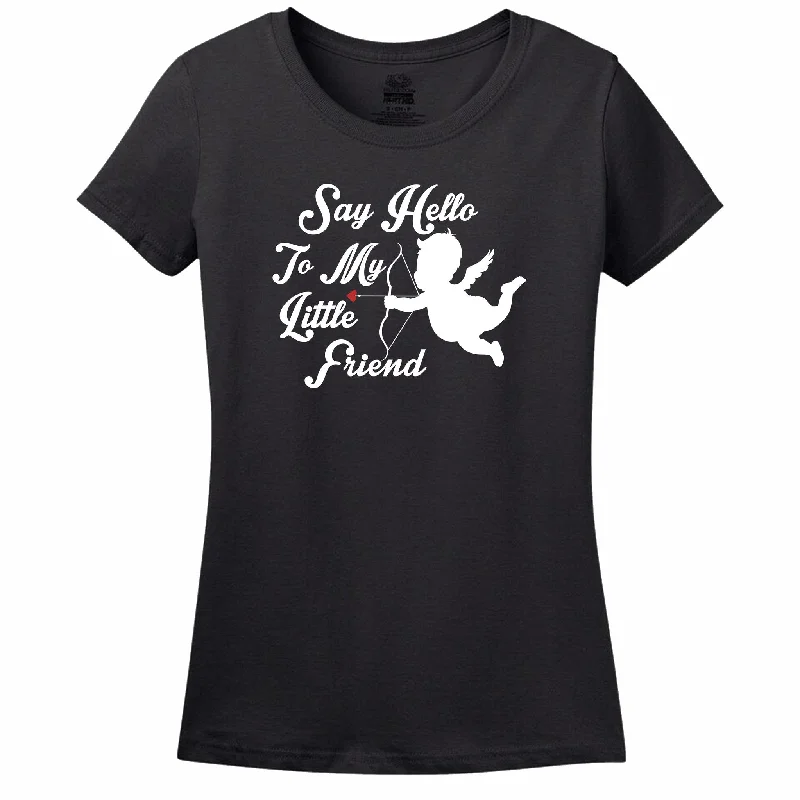 Say Hello To My Little Friend Women's T-Shirt Hooded Caped Shawl Collar