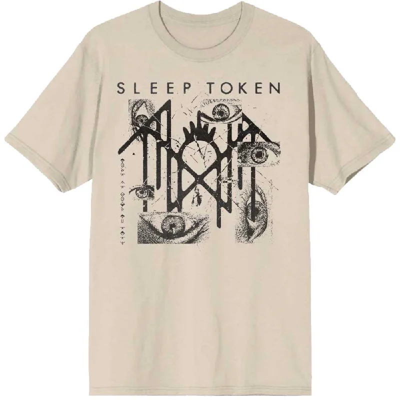 Sleep Token | Official Band T-Shirt | Eyes Cashmere Blend Cotton Blend Poly Blend