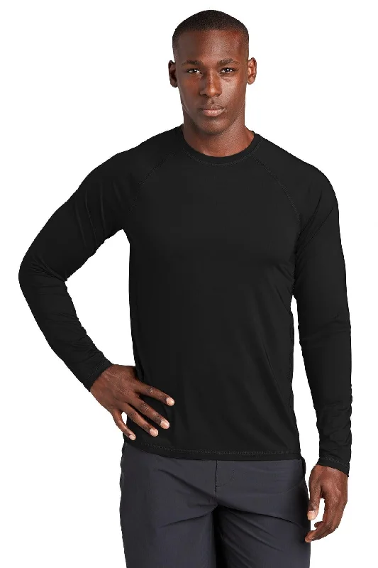 Sport-Tek  Long Sleeve Rashguard Tee. ST470LS Rayon Velvet Corduroy