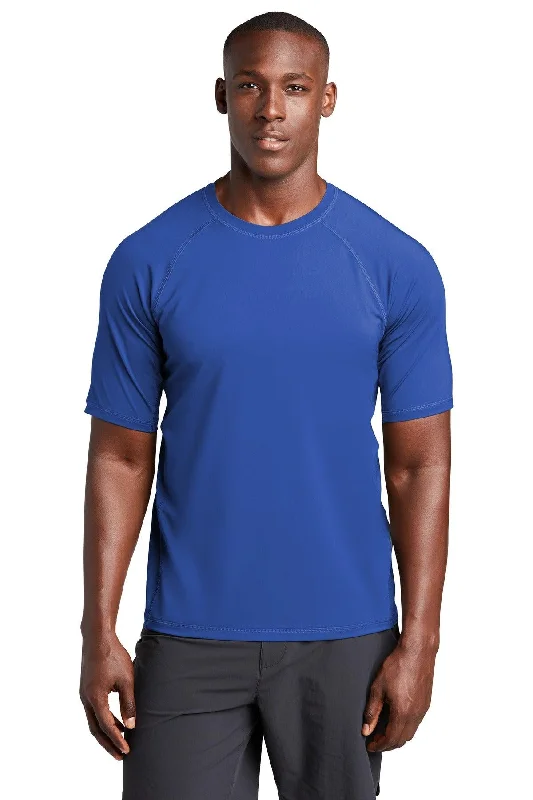 Sport-Tek  Rashguard Tee. ST470 Thin T-Shirt Open Front Quick Dry