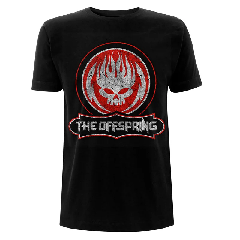 The Offspring | Official Band T-Shirt | Distressed Skull Mesh Blend Leather Blend Suede Blend The Offspring | Official Band T-Shirt | Distressed Skull Mesh Blend Leather Blend Suede Blend