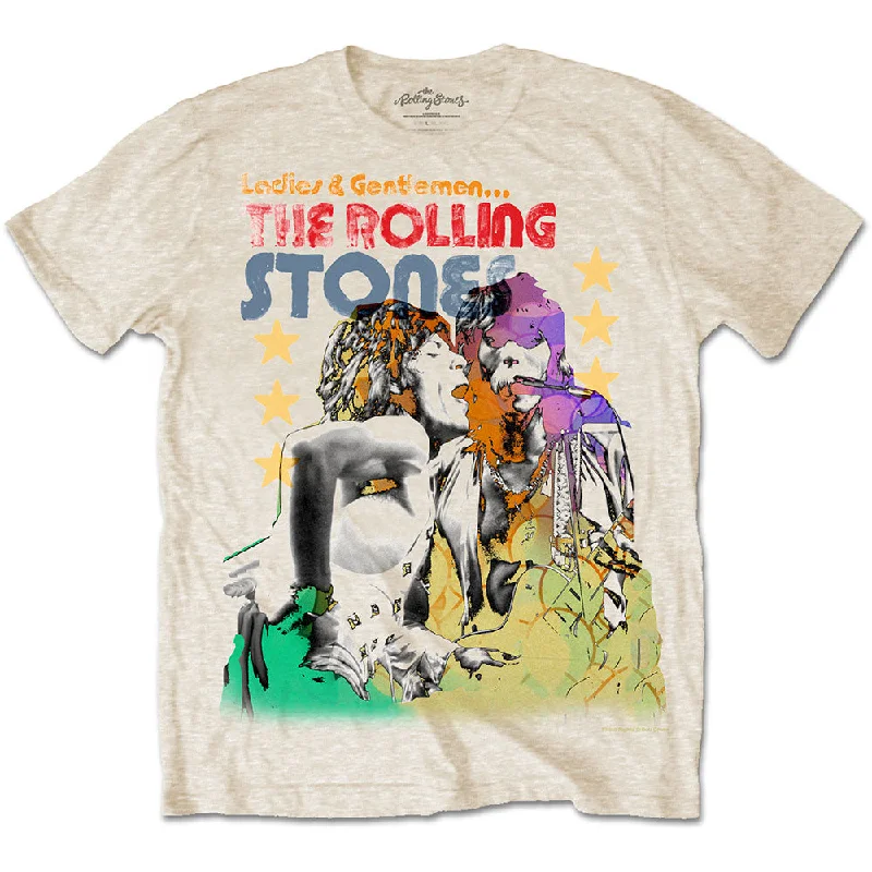 The Rolling Stones | Official Band T-shirt | Mick & Keith Watercolour Stars Iron Safe Non-Iron Wrinkle Free The Rolling Stones | Official Band T-shirt | Mick & Keith Watercolour Stars Iron Safe Non-Iron Wrinkle Free