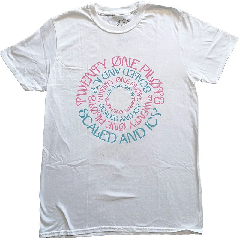 Twenty One Pilots | Official Band T-Shirt | Circular Mesh Blend Leather Blend Suede Blend