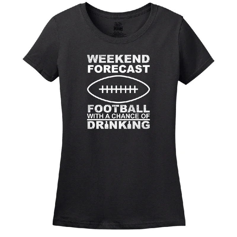Weekend Forecast Football With A Chance Of Drinking T-Shirt Plaid T-Shirt Polka Dot Checkered Weekend Forecast Football With A Chance Of Drinking T-Shirt Plaid T-Shirt Polka Dot Checkered