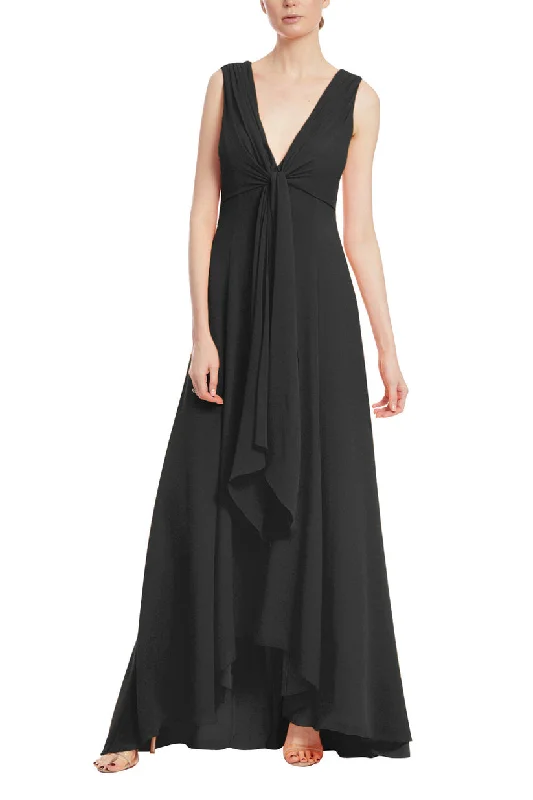 Badgley Mischka EG3556 A Line Formal High Low Maxi Dress Chic Boho Print Maxi Dress