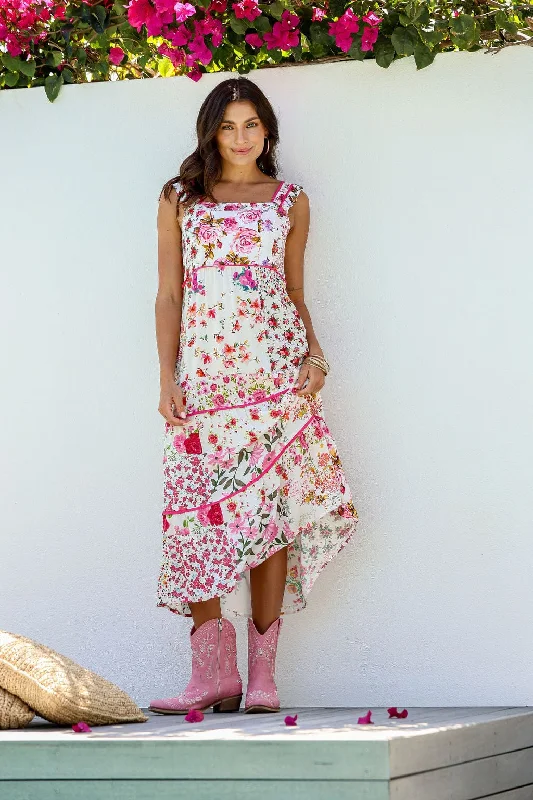 Botanical Maxi Dress - Kensington Gardens - PREORDER Trendy Short Sleeve Maxi Dress