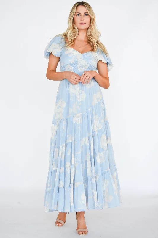 Sundrenched Short-Sleeve Maxi Dress Elegant Velvet Maxi Dress