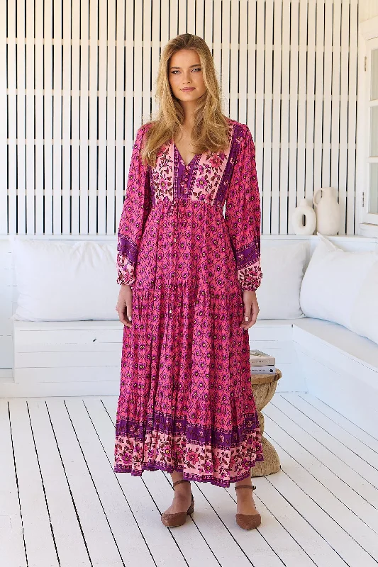 Teresa Maxi Dress - Jolene Elegant Boho Maxi Dress