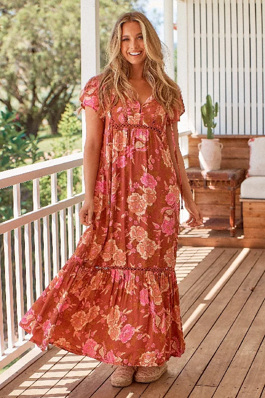 Valerie Maxi Dress - Woodstock Stylish Boho Chic Maxi Dress