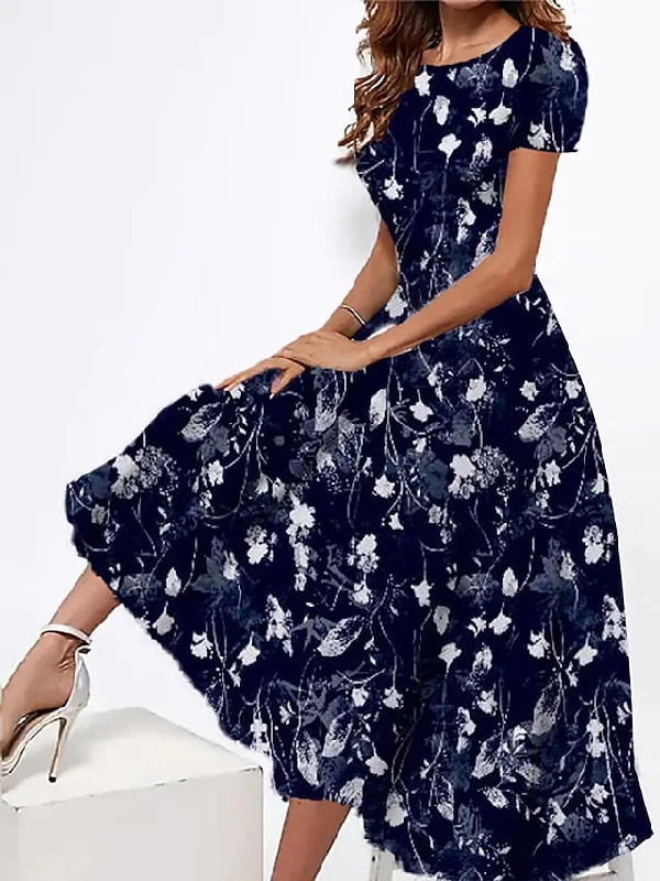 Women's Long Dress Maxi Dress Summer Dress Print Dress Graphic Floral Color Block Modern Casual Daily Holiday Vacation Pocket Print Short Sleeve Crew Neck Dress Slim White Pink Dark Pink Summer Spring Elegant Maxi Dress with Belt Women's Long Dress Maxi Dress Summer Dress Print Dress Graphic Floral Color Block Modern Casual Daily Holiday Vacation Pocket Print Short Sleeve Crew Neck Dress Slim White Pink Dark Pink Summer Spring Elegant Maxi Dress with Belt