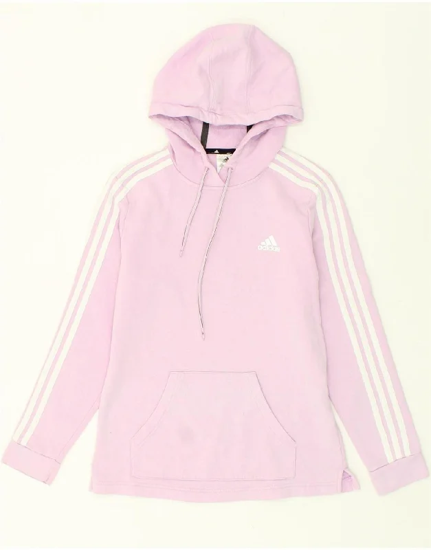 ADIDAS Womens Hoodie Jumper UK 8/10 Small Pink Polyester Hoodie Jacket Zipper Layering ADIDAS Womens Hoodie Jumper UK 8/10 Small Pink Polyester Hoodie Jacket Zipper Layering