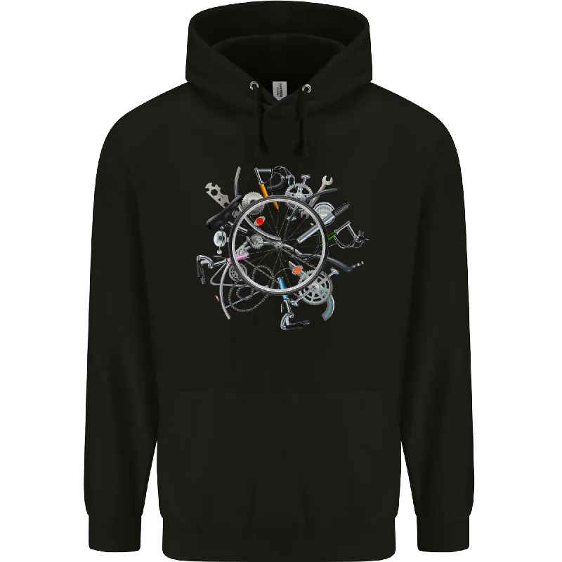 Bicycle Parts Cycling Cyclist Cycle Bicycle Mens 80% Cotton Hoodie Hoodie with Oversized Fit Loose Comfortable Bicycle Parts Cycling Cyclist Cycle Bicycle Mens 80% Cotton Hoodie Hoodie with Oversized Fit Loose Comfortable