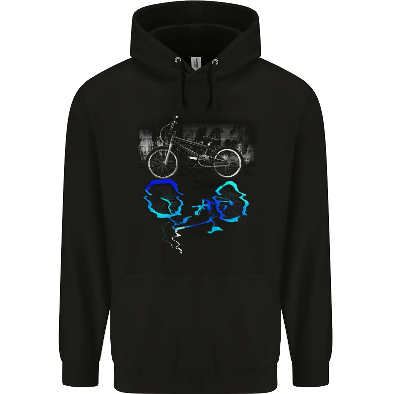 Bicycle Reflection Cycling Cyclist Bike Mens 80% Cotton Hoodie Hoodie with Double Zipper Versatile Adjustable