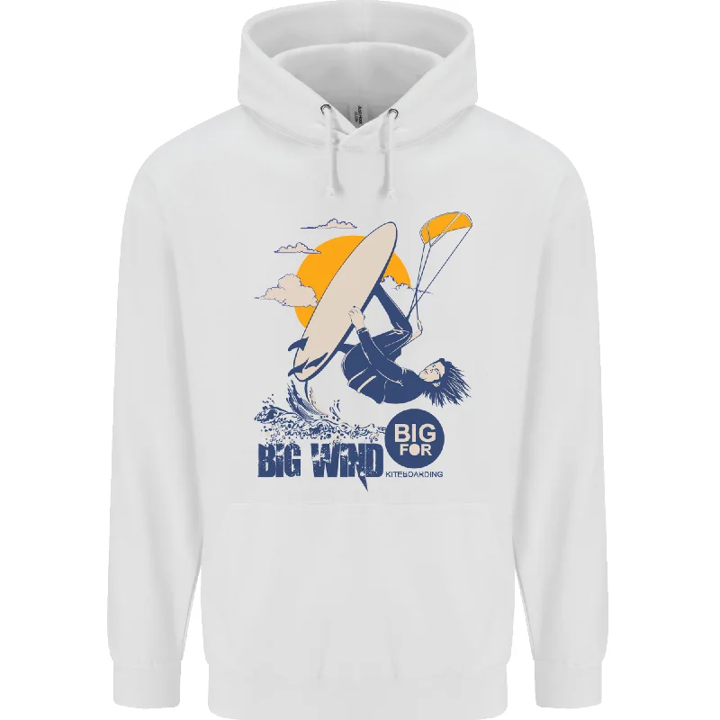 Big Wind Kiteboarding Kiteboard Mens 80% Cotton Hoodie Hoodie with Ribbed Neckline Snug Warm Big Wind Kiteboarding Kiteboard Mens 80% Cotton Hoodie Hoodie with Ribbed Neckline Snug Warm