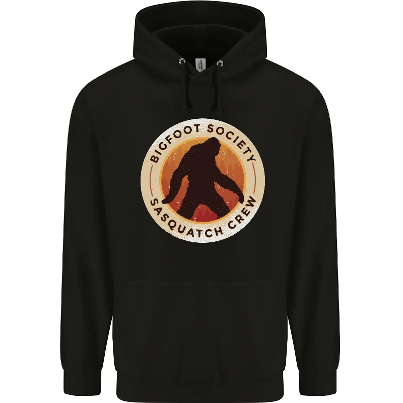 Bigfoot Society Sasquatch Crew Mens 80% Cotton Hoodie Hoodie with Hem Ribbing Snug Secure Bigfoot Society Sasquatch Crew Mens 80% Cotton Hoodie Hoodie with Hem Ribbing Snug Secure