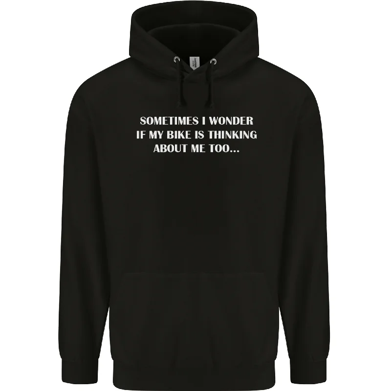 Bike Thinks of Me Cycling Biker Motorbike Mens 80% Cotton Hoodie Hoodie with V-Neck Classic Versatile Bike Thinks of Me Cycling Biker Motorbike Mens 80% Cotton Hoodie Hoodie with V-Neck Classic Versatile