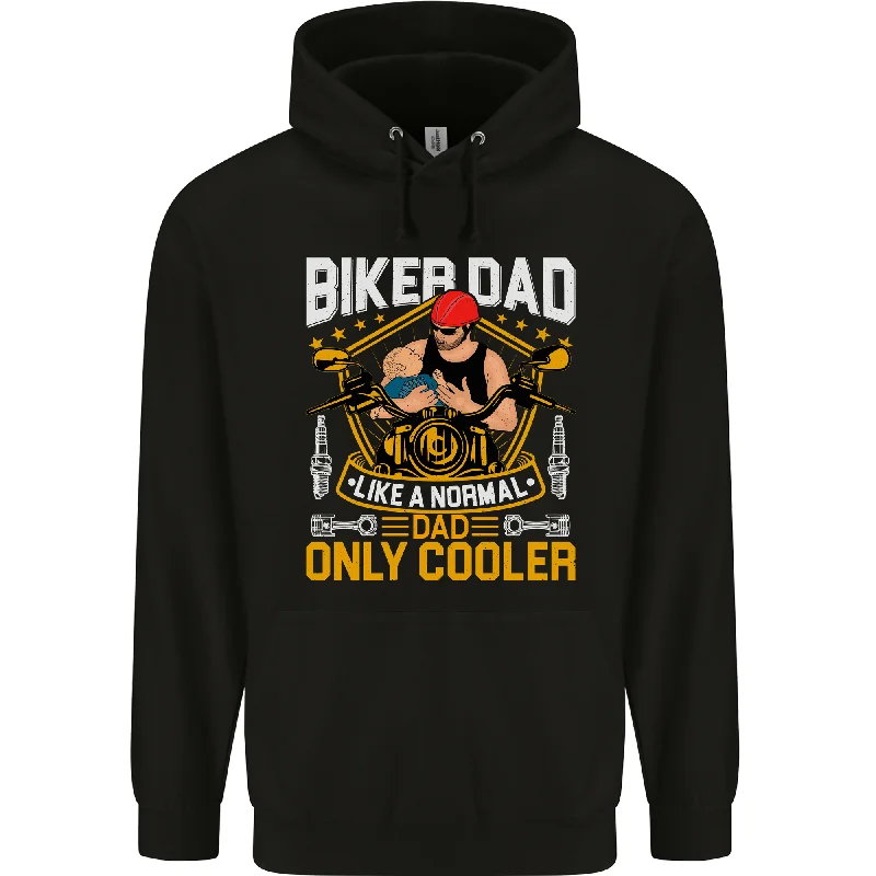 Biker Baby Dad Funny Fathers Day Motorcycle Mens 80% Cotton Hoodie Hoodie with Embroidery Detailed Premium Biker Baby Dad Funny Fathers Day Motorcycle Mens 80% Cotton Hoodie Hoodie with Embroidery Detailed Premium