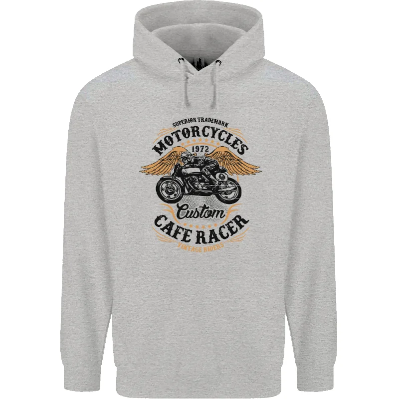 Biker Custom Cafe Racer Motorbike Mens 80% Cotton Hoodie Hoodie with High-Low Hem Asymmetrical Trendy Biker Custom Cafe Racer Motorbike Mens 80% Cotton Hoodie Hoodie with High-Low Hem Asymmetrical Trendy