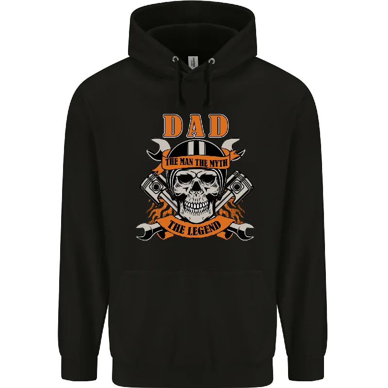 Biker Dad the Man Myth Legend Funny Mens 80% Cotton Hoodie Hoodie with Turtle Neck Cozy Winter Biker Dad the Man Myth Legend Funny Mens 80% Cotton Hoodie Hoodie with Turtle Neck Cozy Winter