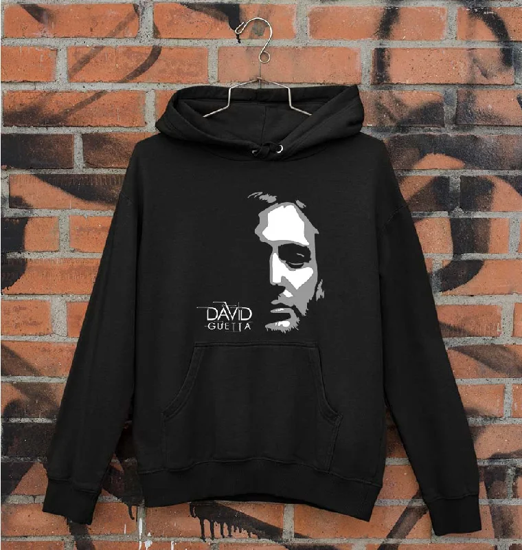David Guetta Unisex Hoodie for Men/Women Hoodie with Monochrome Minimalist Simple