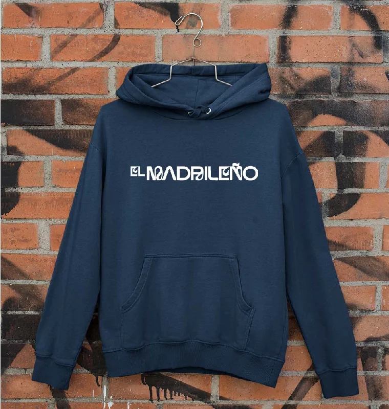 El Madrileño Unisex Hoodie for Men/Women Hoodie with Mock Neck Collared Structured