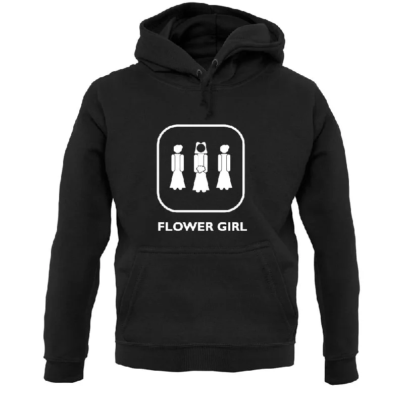 Flower Girl [Married] Unisex Hoodie Hoodie with Hem Frayed Vintage Worn