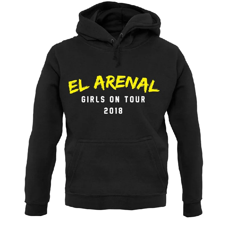 Girls On Tour El Arenal Unisex Hoodie Hoodie with Crew Neck Simple Timeless