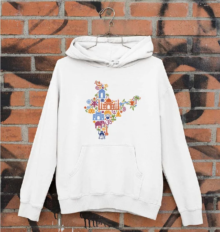 India Unisex Hoodie for Men/Women Hoodie with Drawstring Waist Adjustable Fitted