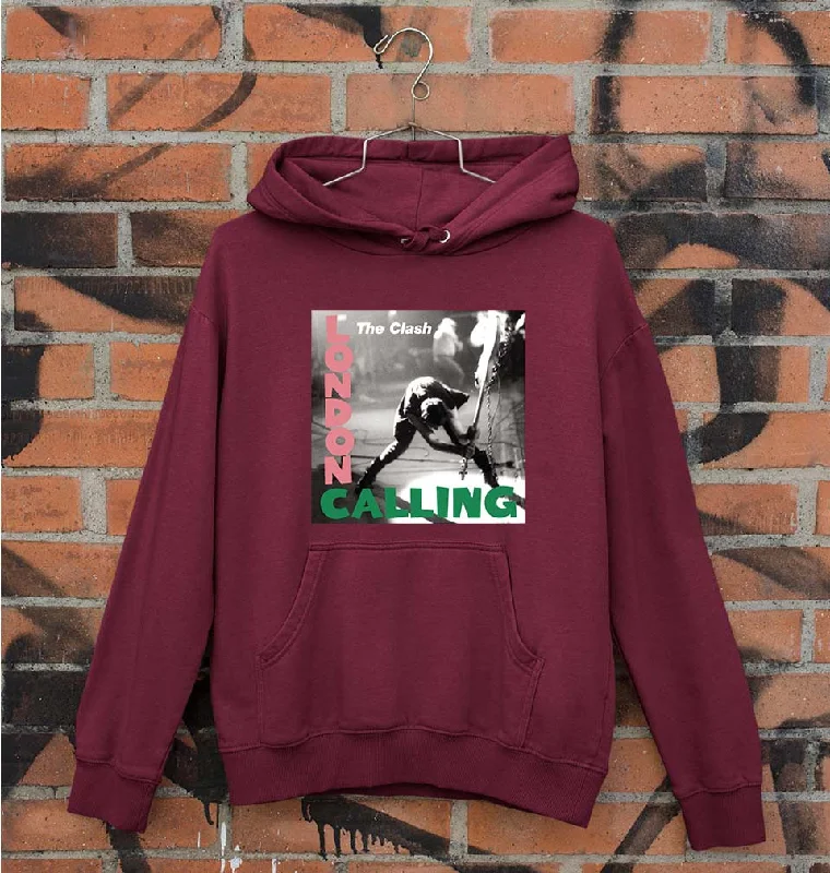 London Calling Unisex Hoodie for Men/Women Hoodie with Raw Hem Edgy Unfinished