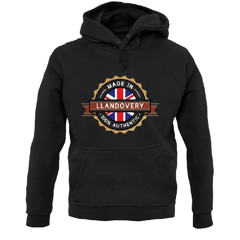 Made In Llandovery 100% Authentic Unisex Hoodie Hoodie with Hidden Zipper Minimalist Clean Made In Llandovery 100% Authentic Unisex Hoodie Hoodie with Hidden Zipper Minimalist Clean