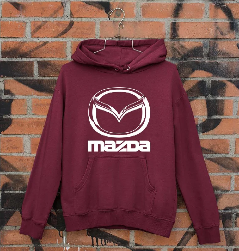 Mazda Unisex Hoodie for Men/Women Hoodie with Rolled Sleeves Casual Relaxed