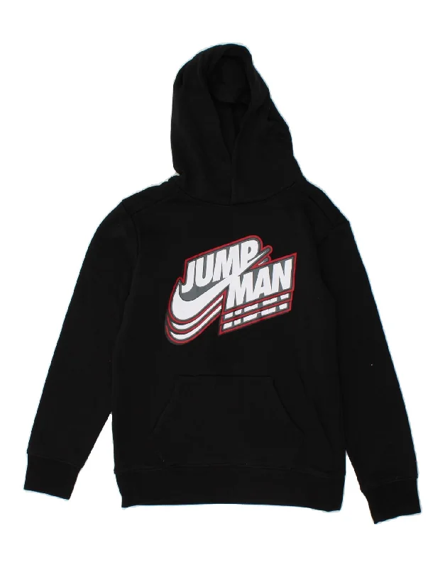 NIKE Boys Graphic Hoodie Jumper 12-13 Years Large Black Cotton Hoodie with Reflective Safety Nightwear NIKE Boys Graphic Hoodie Jumper 12-13 Years Large Black Cotton Hoodie with Reflective Safety Nightwear
