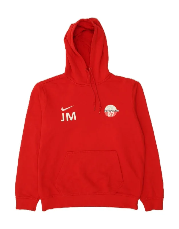 NIKE Mens Graphic Hoodie Jumper Medium Red Polyester Hoodie with Rhinestones Sparkly Elegant NIKE Mens Graphic Hoodie Jumper Medium Red Polyester Hoodie with Rhinestones Sparkly Elegant