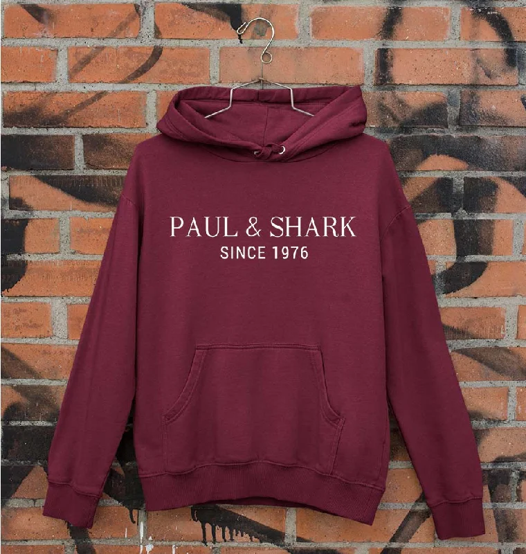 Paul & Shark Unisex Hoodie for Men/Women Hoodie with Front Slit Layering Stylish