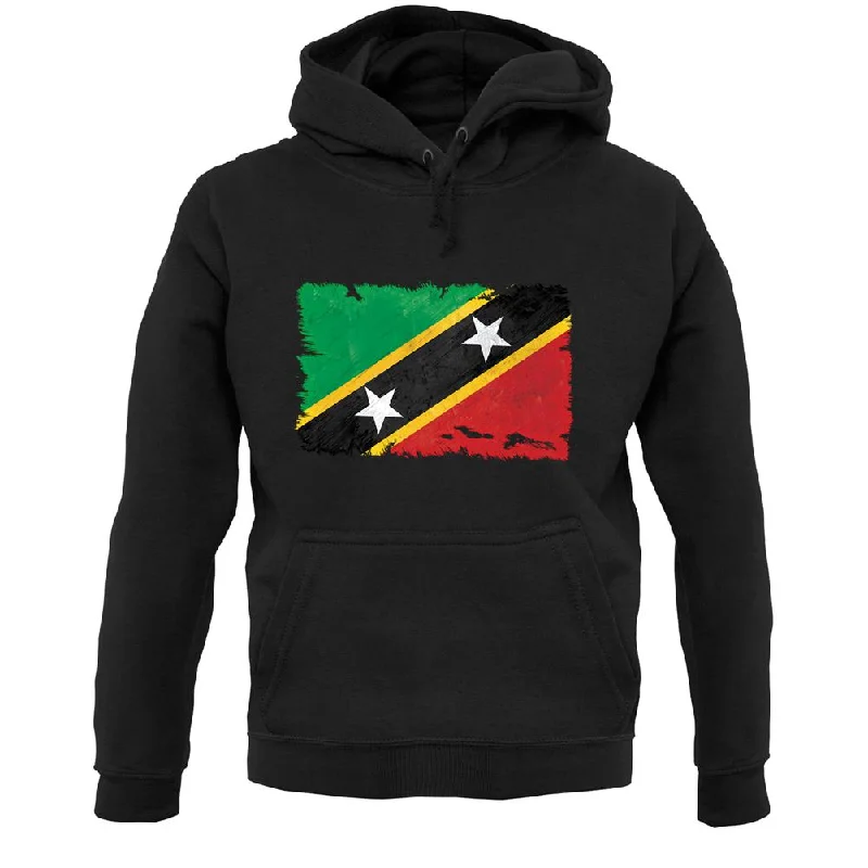 Saint Kitts And Nevis Grunge Style Flag Unisex Hoodie Hoodie with Mesh Breathable Sporty Saint Kitts And Nevis Grunge Style Flag Unisex Hoodie Hoodie with Mesh Breathable Sporty