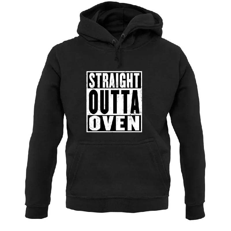 Straight Outta Oven Unisex Hoodie Hoodie with Longline Fit Extended Stylish
