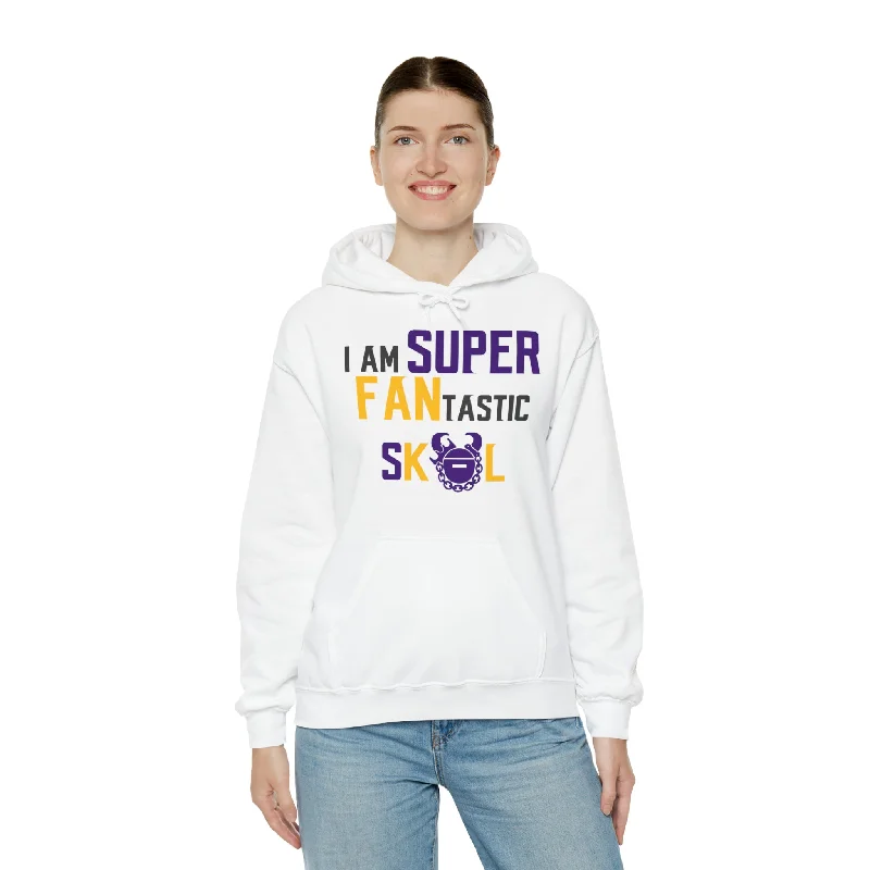 Unisex Heavy Blend™ Hoodie - SUPER FANtastic Hoodie with Thumb Holes Functional Cozy Unisex Heavy Blend™ Hoodie - SUPER FANtastic Hoodie with Thumb Holes Functional Cozy