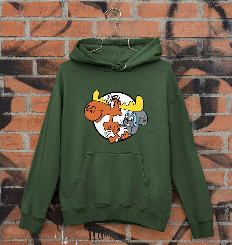 The Adventures of Rocky and Bullwinkle and Friends Unisex Hoodie for Men/Women Hoodie with Belted Waist Structured Tailored The Adventures of Rocky and Bullwinkle and Friends Unisex Hoodie for Men/Women Hoodie with Belted Waist Structured Tailored