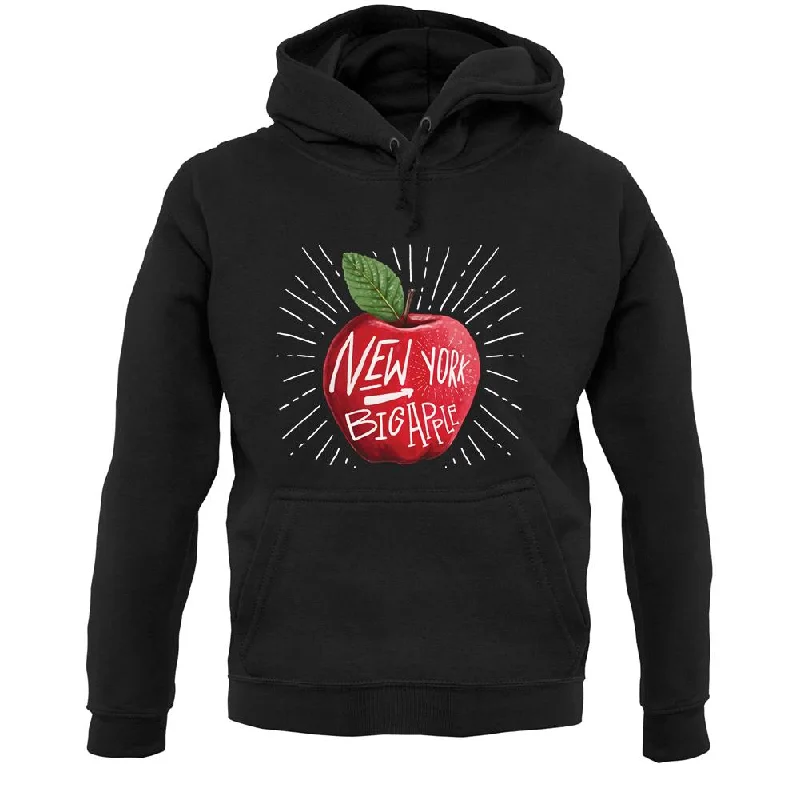 The Big Apple Nyc Unisex Hoodie Hoodie with Hem Detail Decorative Unique