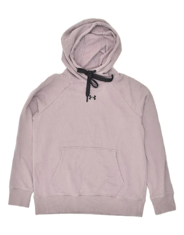 UNDER ARMOUR Womens Oversized Hoodie Jumper UK 10 Small Purple Cotton Hoodie with Zipper Versatile Modern UNDER ARMOUR Womens Oversized Hoodie Jumper UK 10 Small Purple Cotton Hoodie with Zipper Versatile Modern